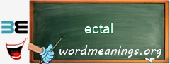 WordMeaning blackboard for ectal